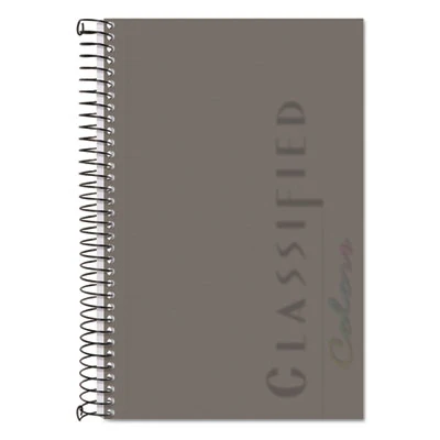TOPS™ Color Notebooks, 1-Subject, Narrow Rule, Graphite Cover, (100) 8.5 x 5.5 White Sheets
