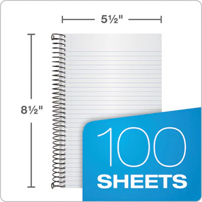 TOPS™ Color Notebooks, 1-Subject, Narrow Rule, Graphite Cover, (100) 8.5 x 5.5 White Sheets - Image 2