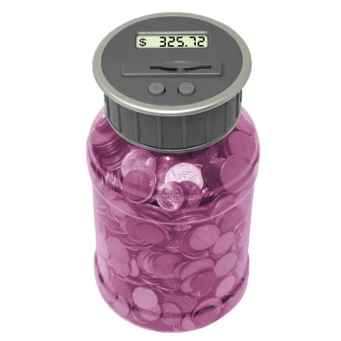 Teachers Choice® Digital Coin Bank Jar (Pink) - Image 4