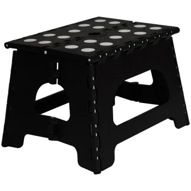 Range Kleen® 1-Step Folding Step Stool, Black - Image 2